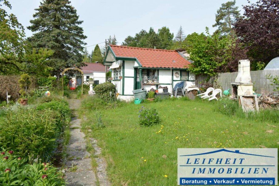 Garten mit Laube Freizeitgrundst�ck M�hlhausen/Th�ringen