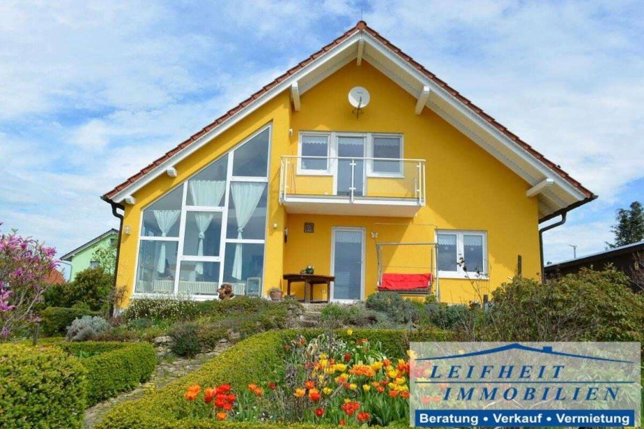 R�ckansicht Einfamilienhaus Unstruttal Kaisershagen