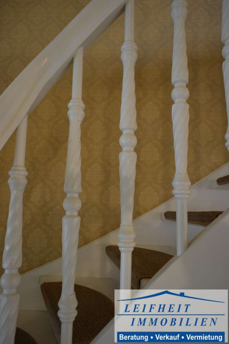 verziertes Treppengel�nder Villa Niederdorla