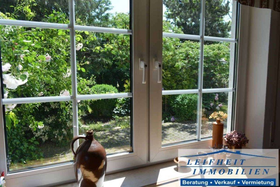 Blick aus dem K�chenfenster Einfamilienhaus Oberdorla