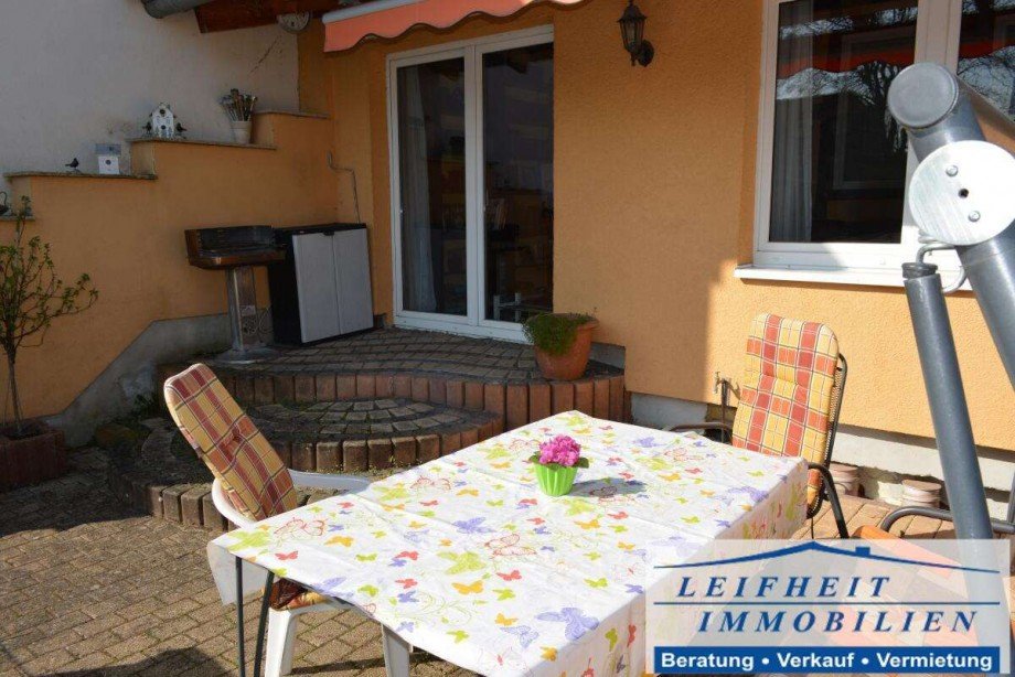 Terrasse/Hof Reihenmittelhaus M�hlhausen/Th�ringen