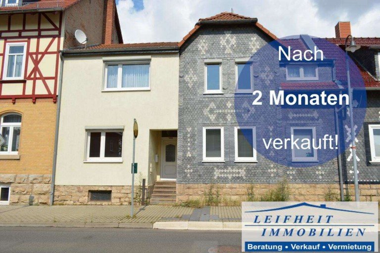 VERKAUFT Nottertal-Heilinger H�hen OT Schlotheim Reihenmittelhaus Haus mit viel Platz f�r kleines Geld (BEREITS VERKAUFT!)