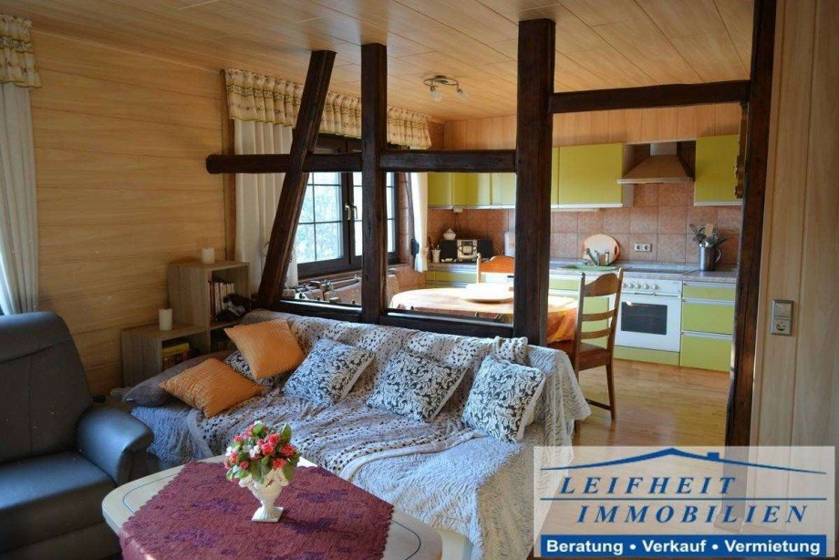 Wohnzimmer/K�che 1. OG Einfamilienhaus M�hlhausen Bollstedt