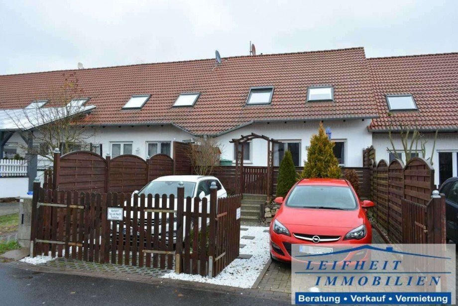 R�ckansicht Reihenmittelhaus Anrode Lengefeld