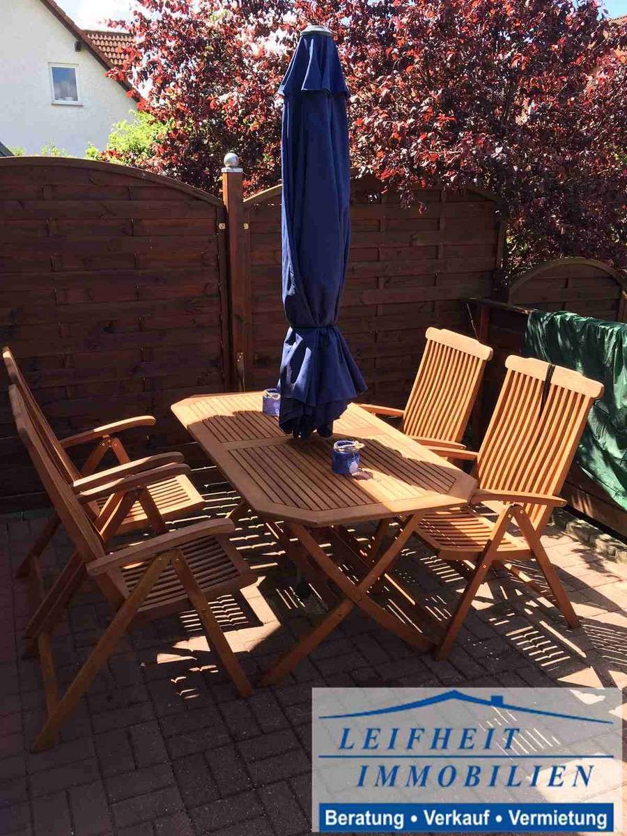 Terrasse Reihenmittelhaus Anrode Lengefeld