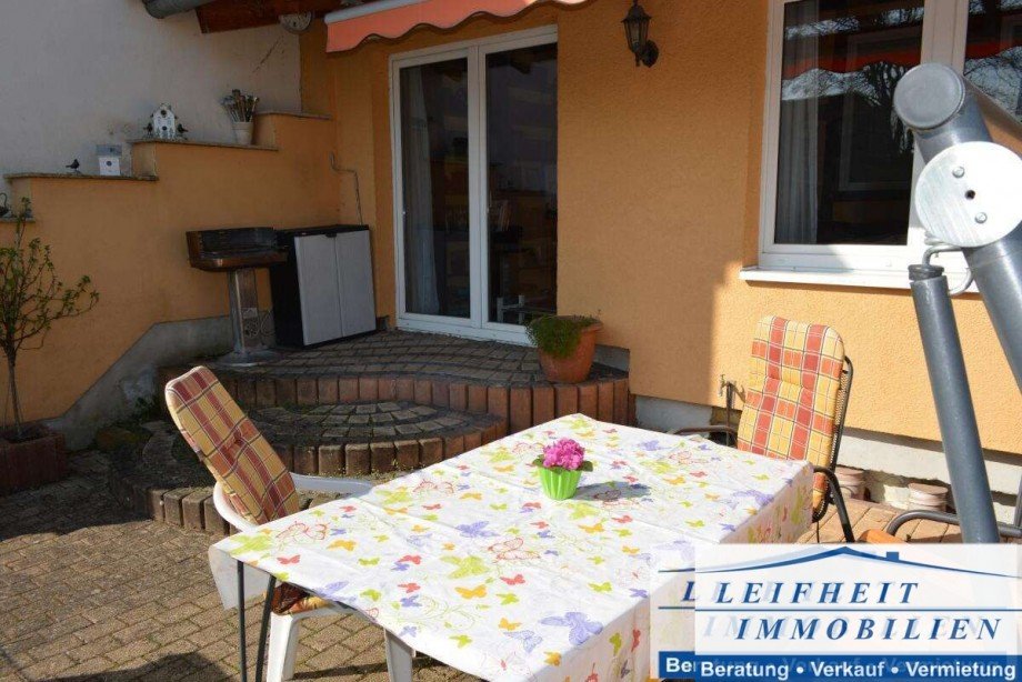 Terrasse/Hof Reihenmittelhaus M�hlhausen/Th�ringen