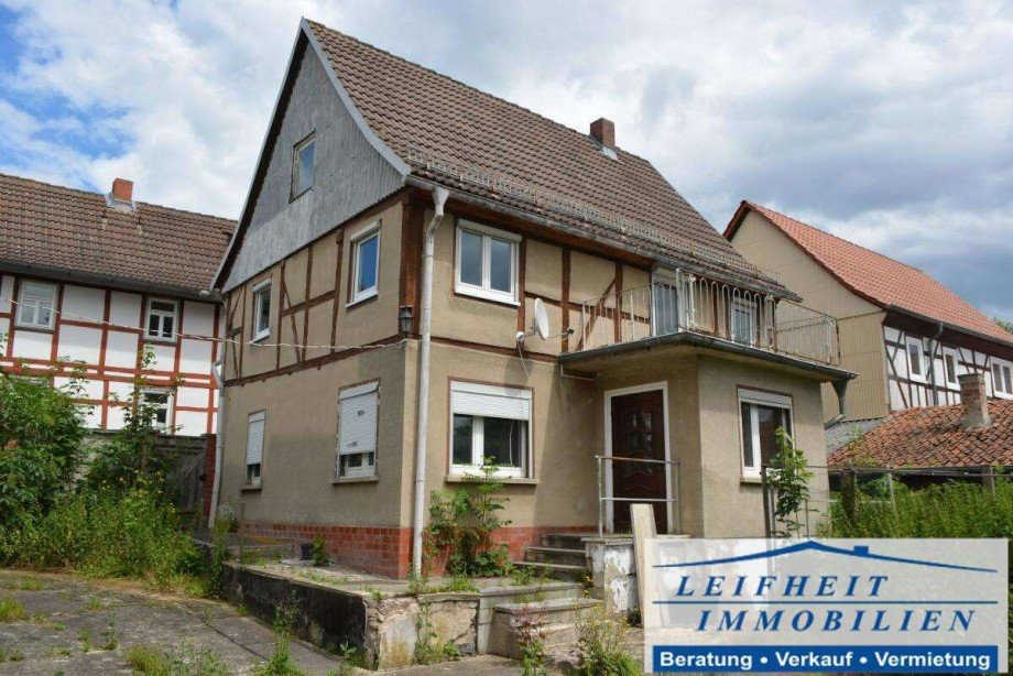 R�ckseite Einfamilienhaus Unstruttal OT Horsmar