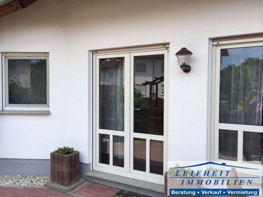 Terrassenausgang Reihenmittelhaus Anrode Lengefeld