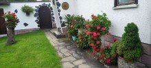 Sommerbild Doppelhaush�lfte in ruhiger Lage mit gro�z�gigem Garten und Teichanlage  (BEREITS VERKAUFT!)