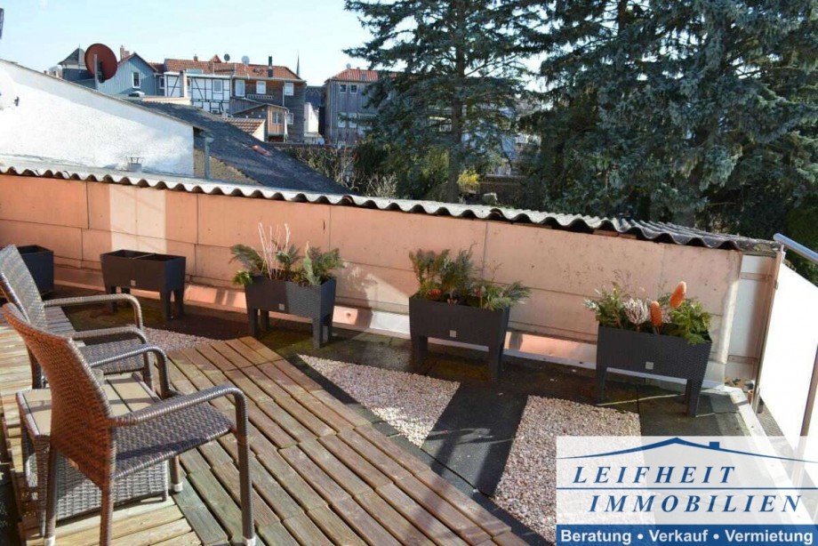Dachterrasse Stadthaus M�hlhausen/Th�ringen