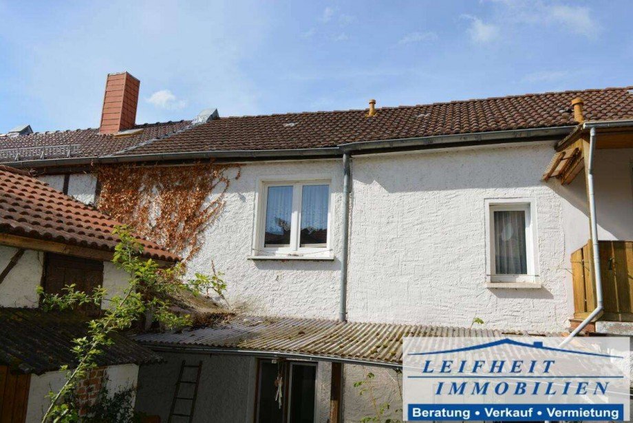 R�ckansicht Reihenmittelhaus Nottertal-Heilinger H�hen OT Schlotheim