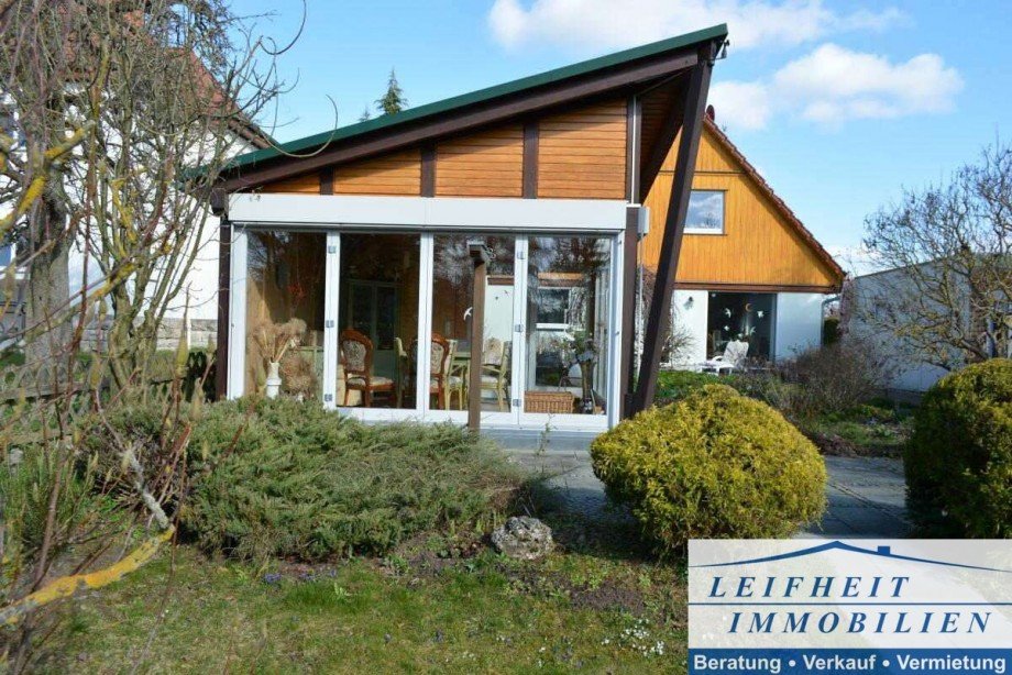 R�ckansicht Einfamilienhaus M�hlhausen/Th�ringen