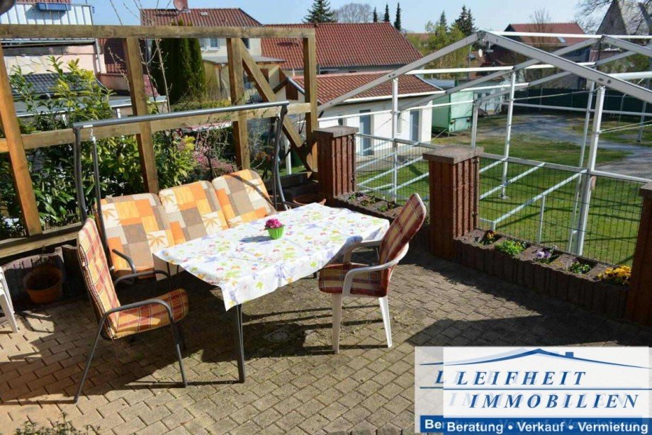 Terrasse/Hof Reihenmittelhaus M�hlhausen/Th�ringen